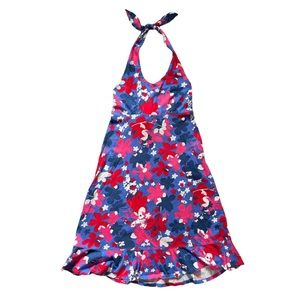 HANNA ANDERSSON [FLORAL SUMMER HALTER DRESS] || SIZE M ||
